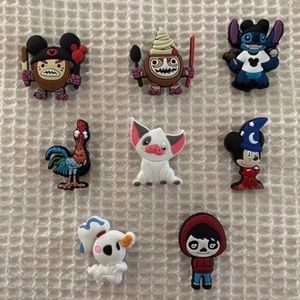 8 piece Disney shoe charms for Crocs